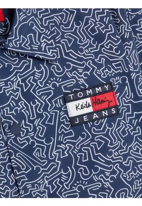 Chaqueta Azul Hombre Cómoda Con Estampado Keith Haring  X Tommy Jeans