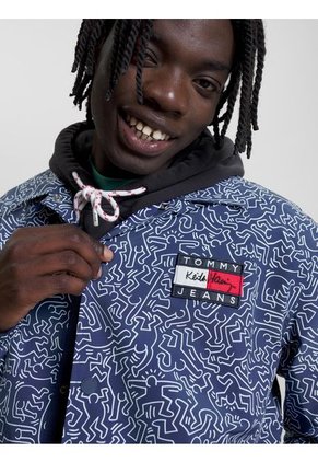 Chaqueta Azul Hombre Cómoda Con Estampado Keith Haring  X Tommy Jeans