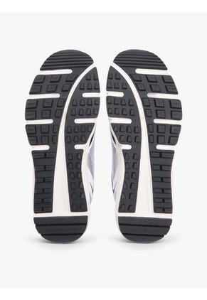 Tenis Negro Con Mezcla De Texturas Y Logo Tommy Hilfiger