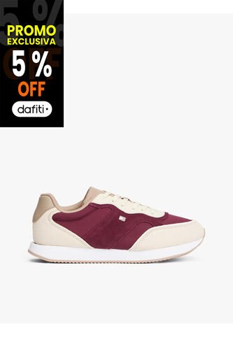 Tenis Multicolor De Ante Con Monograma TH Tommy Hilfiger Tommy Hilfiger