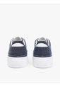 Tenis Azul Marino De Lona Lavada Con Plataforma Tommy Hilfiger de Tommy Hilfiger