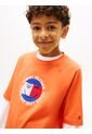 Camiseta Naranja Con Logo Gráfico Tommy Hilfiger de Tommy Hilfiger