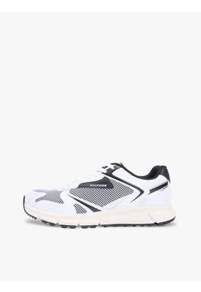 Tenis Negro Con Mezcla De Texturas Y Logo Tommy Hilfiger