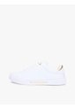 Tenis Blanco De Cuero Con Insignia Del Logo Tommy Hilfiger de Tommy Hilfiger