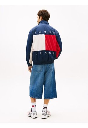 Cortavientos Multicolor Repelente Al Agua Con Logo Trasero Tommy Jeans