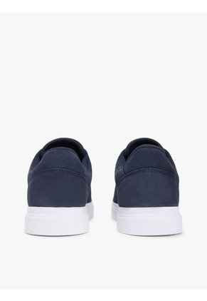 Tenis Azul Marino De Ante Con Logo Metalizado Tommy Hilfiger