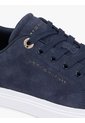 Tenis Azul Marino De Ante Con Logo Metalizado Tommy Hilfiger de Tommy Hilfiger