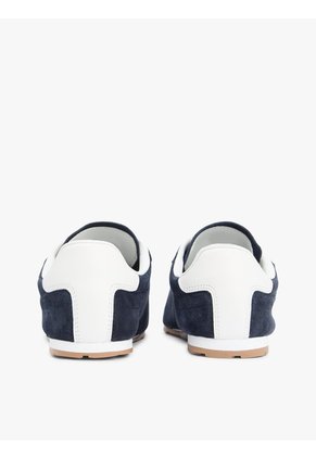 Tenis Azul Marino De Ante Con Monograma TH Tommy Hilfiger
