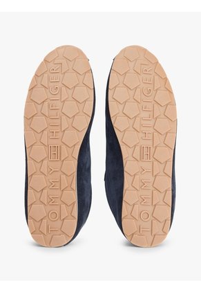 Tenis Azul Marino De Ante Con Monograma TH Tommy Hilfiger
