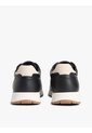 Tenis Negro De Cuero Con Logo En Bajo Relieve Tommy Hilfiger de Tommy Hilfiger