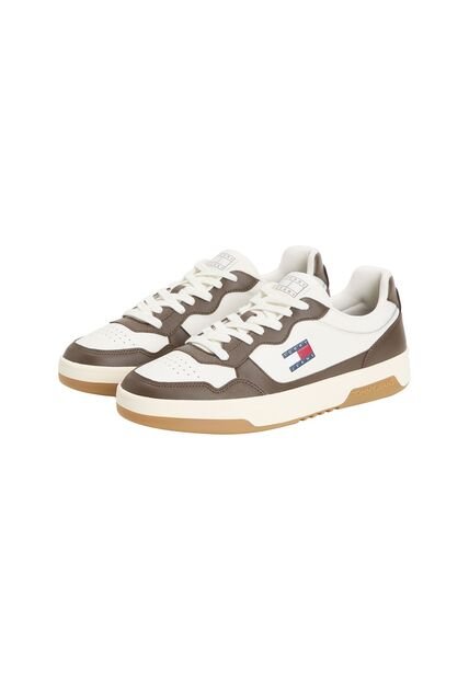 Tenis Multicolor De Cuero Color Block Tommy Hilfiger