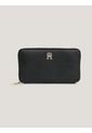 Billetera Negra Iconic Grande Con Cremallera Tommy Hilfiger de Tommy Hilfiger