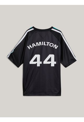 Camiseta Negra De Fútbol Tommy X Mercedes F1 X CR Lewis Hamilton Tommy Hilfiger