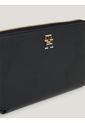 Billetera Negra Iconic Grande Con Cremallera Tommy Hilfiger de Tommy Hilfiger