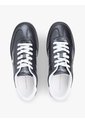 Tenis Negro De Cuero Con Monograma Metalizado Tommy Hilfiger de Tommy Hilfiger