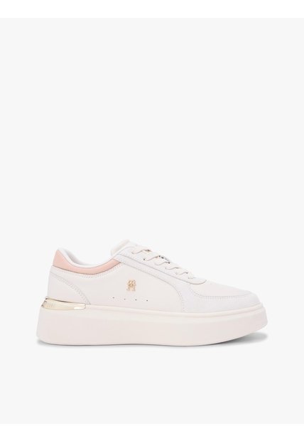 Tenis De Plataforma Con Panel De Satén Tommy Hilfiger