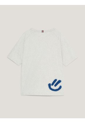 Camiseta Con Logo Estilo Grafiti Niño Gris Tommy Hilfiger