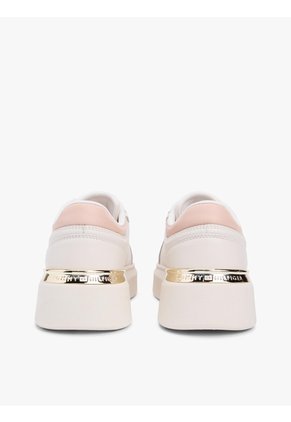 Tenis De Plataforma Con Panel De Satén Tommy Hilfiger