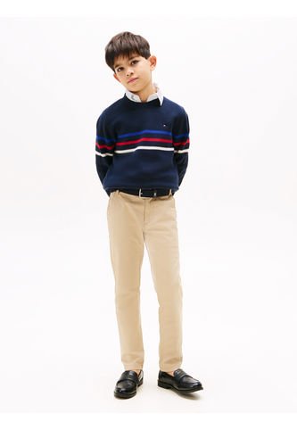 Saco Azul Tejido De Rayas Texturizadas Tommy Hilfiger Tommy Hilfiger