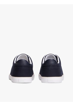 Tenis Azul Marino De Diseño Bajo En Lona Tommy Hilfiger