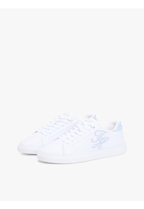 Tenis Multicolor De Cuero Con Logo Bordado Tommy Hilfiger
