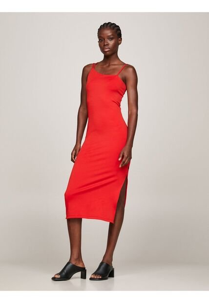 Tacón Ancho De Cuero Negro Para Mujer  Tommy Hilfiger