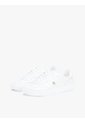 Tenis Blanco De Cuero Con Monograma Metalizado Tommy Hilfiger de Tommy Hilfiger
