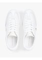 Tenis Blanco De Cuero Con Monograma Metalizado Tommy Hilfiger de Tommy Hilfiger