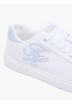 Tenis Multicolor De Cuero Con Logo Bordado Tommy Hilfiger