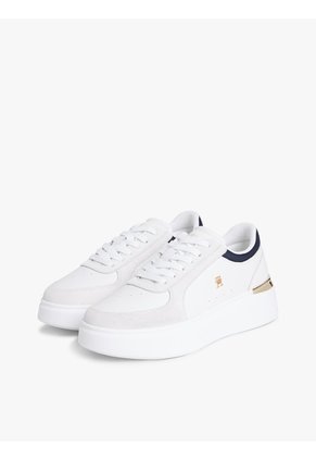 Tenis De Plataforma Con Panel De Satén Tommy Hilfiger