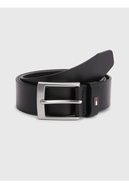 Cinturón Cuero Para Hombre Negro Tommy Hilfiger