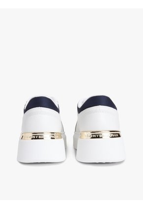 Tenis De Plataforma Con Panel De Satén Tommy Hilfiger