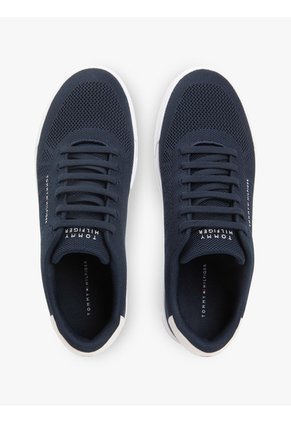 Tenis Azul Marino De Punto Con Logo Tommy Hilfiger