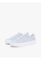 Tenis Celeste De Lona Lavada Con Plataforma Tommy Hilfiger de Tommy Hilfiger