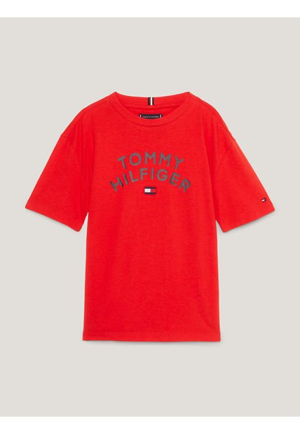 Camiseta De Niño Con Corte Clásico Y Logo Gráfico Tommy Hilfiger