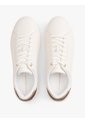 Tenis Blanco De Cuero Con Insignia Del Logo Tommy Hilfiger de Tommy Hilfiger