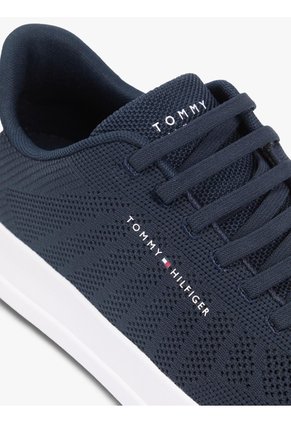 Tenis Azul Marino De Punto Con Logo Tommy Hilfiger