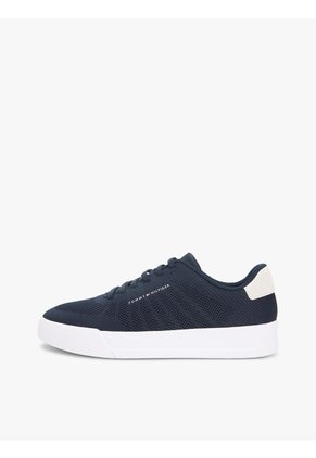 Tenis Azul Marino De Punto Con Logo Tommy Hilfiger