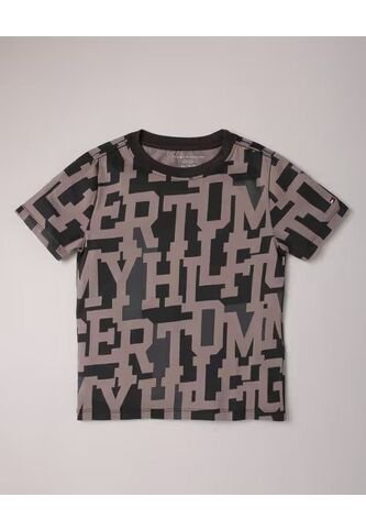 Camiseta Negra Con Diseño De Estampado TH Tommy Hilfiger Tommy Hilfiger