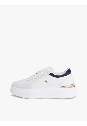 Tenis De Plataforma Con Panel De Satén Tommy Hilfiger