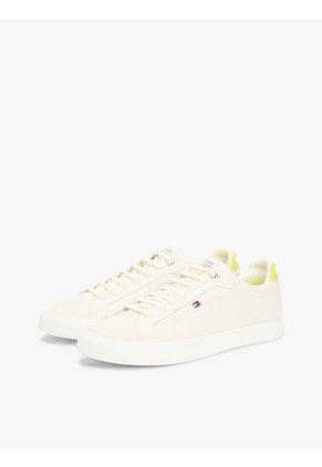 Tenis Amarillo De Tenis Hilfiger Icon De Cuero Tommy Hilfiger