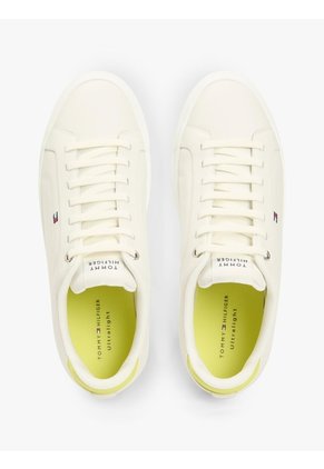 Tenis Amarillo De Tenis Hilfiger Icon De Cuero Tommy Hilfiger