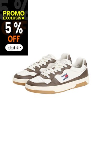 Tenis Multicolor De Cuero Color Block Tommy Hilfiger Tommy Hilfiger