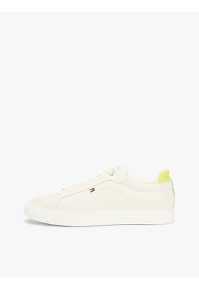 Tenis Amarillo De Tenis Hilfiger Icon De Cuero Tommy Hilfiger