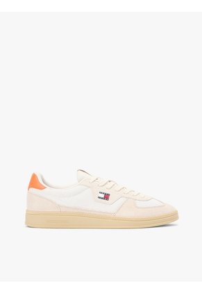 Tenis Blanco The Greenwich De Texturas Mixtas Tommy Hilfiger