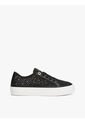 Tenis Negro De Malla Con Monogramas Bordados Tommy Hilfiger de Tommy Hilfiger