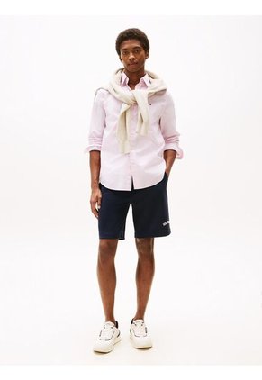 Camisa Rosa Poplin Mini De Manga Larga Tommy Hilfiger