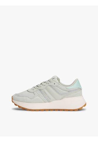Tenis Verde De Ante Con Suela Con Tacos Tommy Hilfiger Tommy Hilfiger