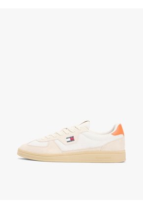 Tenis Blanco The Greenwich De Texturas Mixtas Tommy Hilfiger
