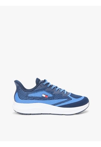 Tenis Azul Marino En Punto Jacquard Con Logo Tommy Hilfiger Tommy Hilfiger